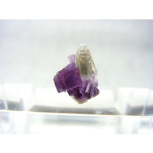 画像: ドイツ・ザクセン州産フローライトonグリーン水晶 0.6g