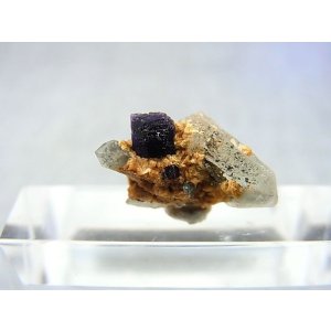 画像: ドイツ・ザクセン州産フローライトonグリーン水晶(シデライト共生) 1.3g