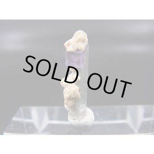 画像: ドイツ・ザクセン州産フローライトonグリーン水晶(シデライト共生) 0.6g
