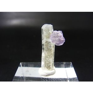 画像: ドイツ・ザクセン州産フローライトonグリーン水晶 1.4g
