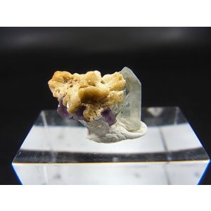 画像: ドイツ・ザクセン州産フローライトonグリーン水晶(シデライト共生) 1.6g
