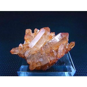 画像: スウェーデン産ヘマタイト(タンジェリン)水晶クラスター 20.4g