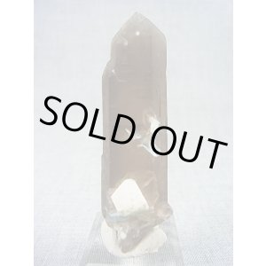 画像: ベトナム・タインホア産アクアマリン付きスモーキー水晶(ブラックトルマリン/微斜長石付き) 28.5g