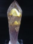 画像1: ブラジル・コルデイロス産アメジスタドーラダ/蛍光ファントムアメジスト（錐面研磨） 66.8g