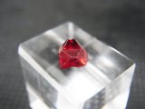 画像: ミャンマー・モゴック産宝石質レッドスピネル結晶（双晶） 0.7カラット