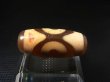 画像1: 「三眼」（赤朱砂入り）現代天珠 直径約12×28mm