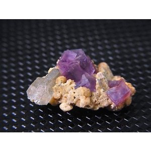 画像: ドイツ・ザクセン州産フローライトonグリーン水晶(シデライト共生) 1.7g