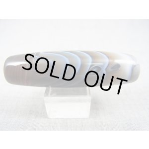 画像: ボツワナ産ピクチャーアゲート現代天珠 直径約15×53.5mm