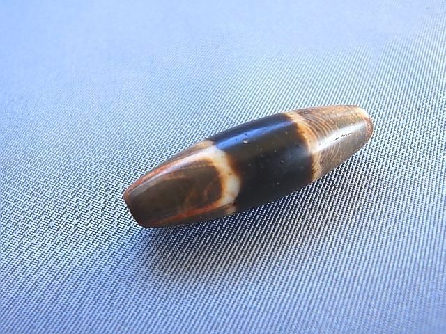 画像: 至純天珠ビーズ「線」 直径約9.5×30.5mm