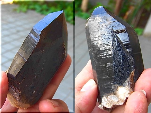 画像: カザフスタン産スモーキー（ケアンゴーム）水晶ポイント135.9g