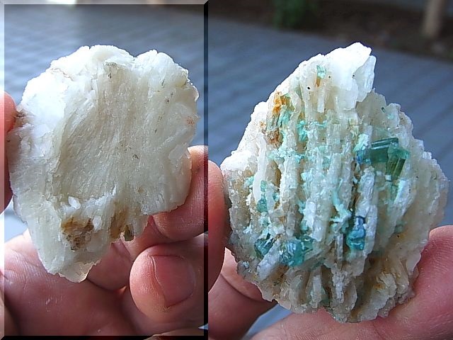 画像: ブラジル産ブルートルマリン付き水晶原石44.0g