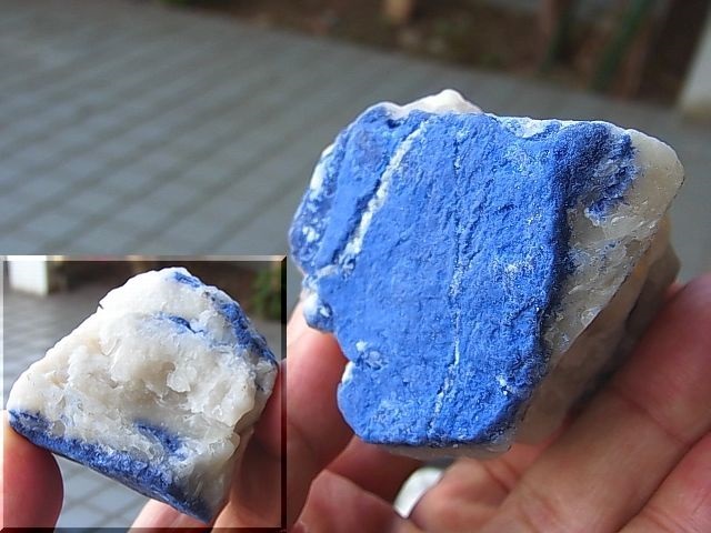 画像: コバルトブルーカラー・デュモルチェライト水晶原石239.1g