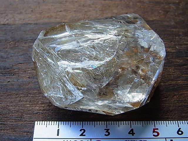 画像: ニューヨーク・ハーキマー鉱山産レインボー・エレスチャル水晶原石92.1g