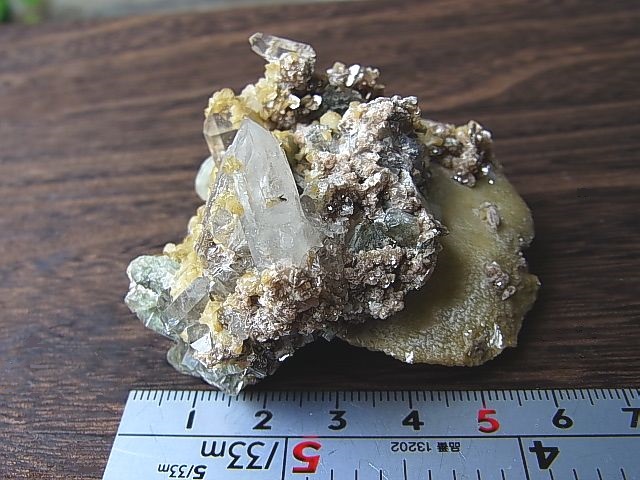 画像: パナスケイラ産シデライト＆水晶＆アパタイト原石98.2g