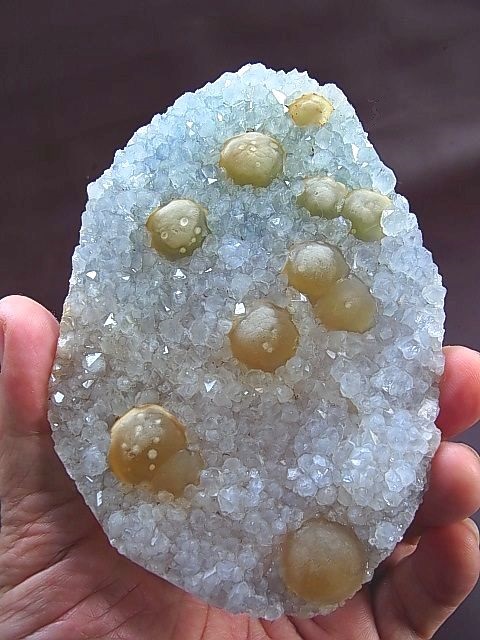 インド産イエローフローライトボール＆水晶マトリクス原石241.5g