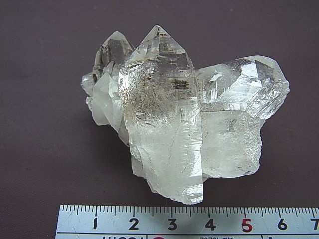 ガネーシュヒマール・バイオタイト（黒雲母）入りクリア水晶ポイント 