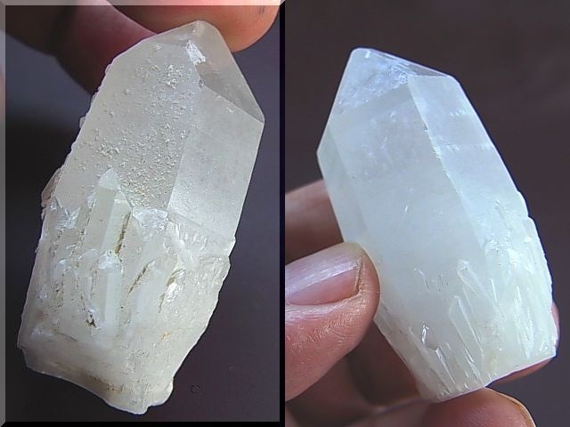 画像: マダガスカル産ホワイトキャンドル水晶ポイント60.4g