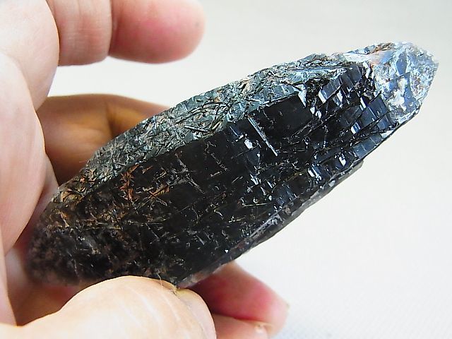 画像: ショール付きフィンランド・リプシニエミ産モリオン（黒水晶）ポイント129.7g