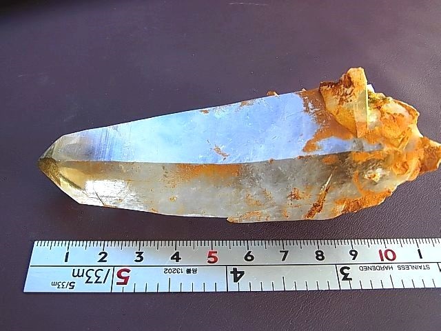 画像: スカルドゥ産リモナイト付き水晶ダブルトップポイント158.0g