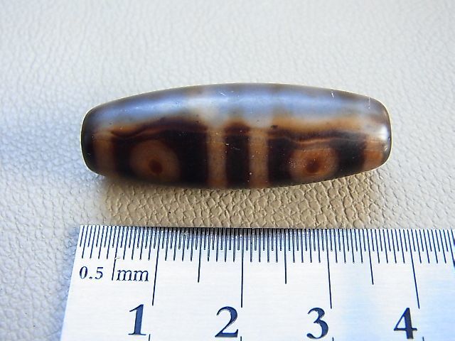 画像: 「八眼」（ドラゴンライン入り）現代天珠 直径約13×37.5mm