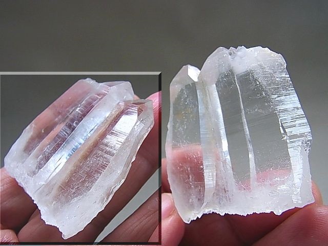 画像: スカルドゥ産タントリックツイン水晶板状結晶ポイント36.8g