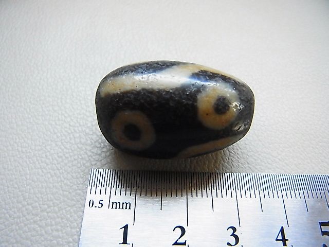 画像: ヴィンテージ：西蔵（チベット）天珠「六眼」 約19.5×19×30.5mm