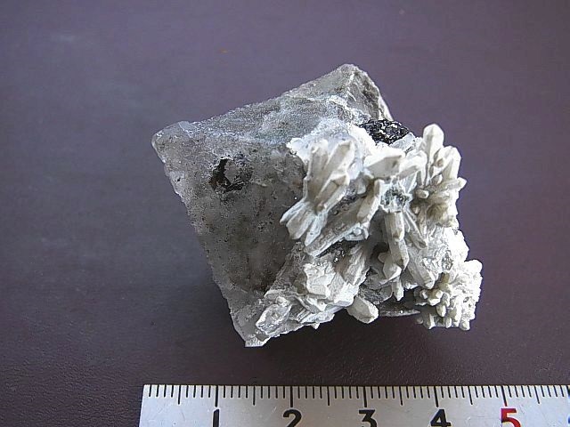 画像: ダルネゴルスク産カラーレスフローライト・八面体結晶原石54.7g