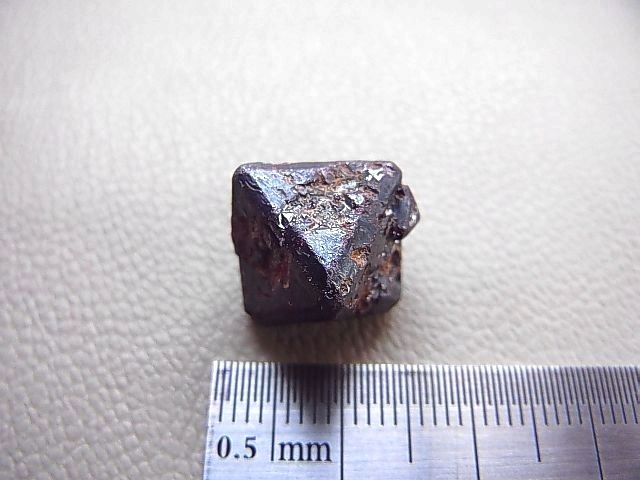 画像: シベリア産キュープライト（赤銅鉱）八面体結晶6.8g