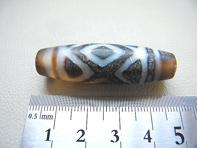 画像: 「金剛三眼」現代天珠 直径約13×44.5mm