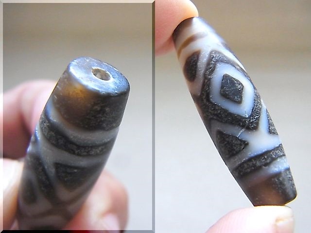 画像: 「金剛三眼」現代天珠 直径約13×44.5mm