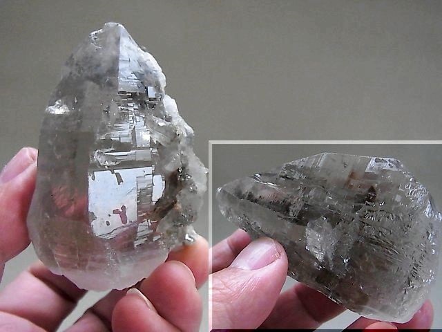 画像: スカルドゥ産ダブルターミネイト水晶ポイント204.5g