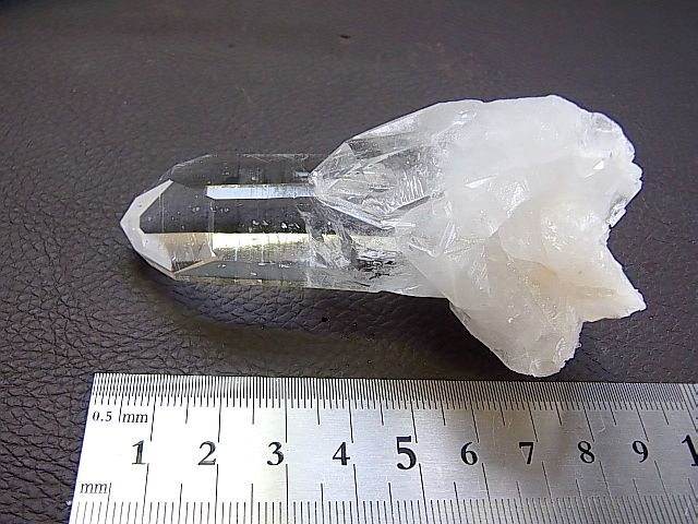 画像: アーカンソー産クリア水晶ポイント（タイムリンクパスト＆ウインドウ付き）96.9g