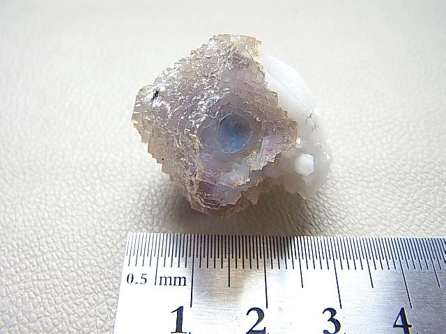 画像: 内モンゴル産バイカラー（ブルー＆カラーレス）水晶付きフローライト原石20.1g
