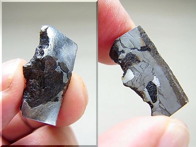 画像: ベラルーシ産ブラヒン・パラサイト（ウィドマンシュテッテン構造付き石鉄）隕石6.2g