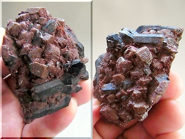 画像: フィンランド産フェナカイト＆黒水晶（モリオン）原石105.3g