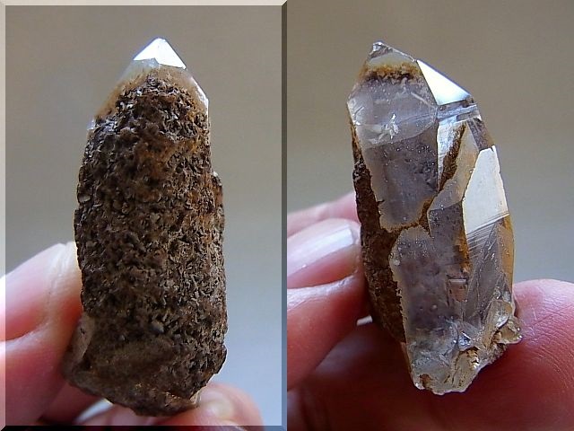 画像: スカルドゥ産クリア水晶（リモナイト付き）17.6g
