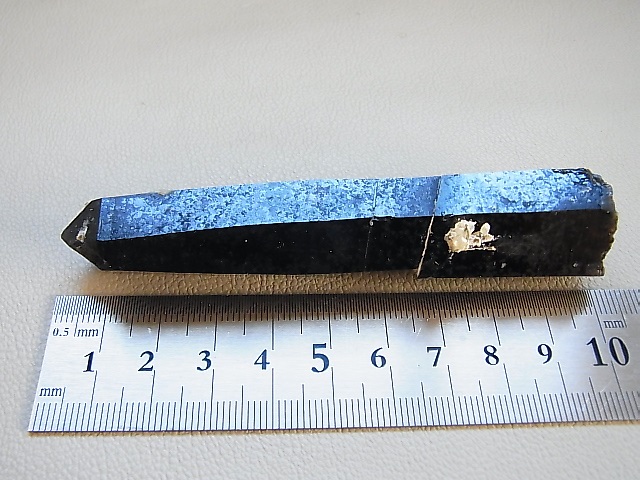 画像: カザフスタン産インターフェレンス型モリオン（黒水晶）ポイント58.6g