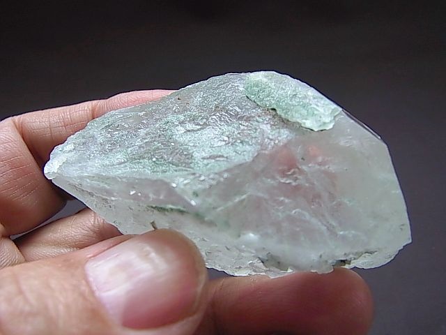 画像: スカルドゥ産セルフヒールド型グリーン水晶91.5g