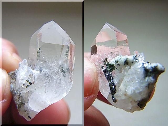 画像: スカルドゥ産クリア水晶（スティブナイト付き）7.4g