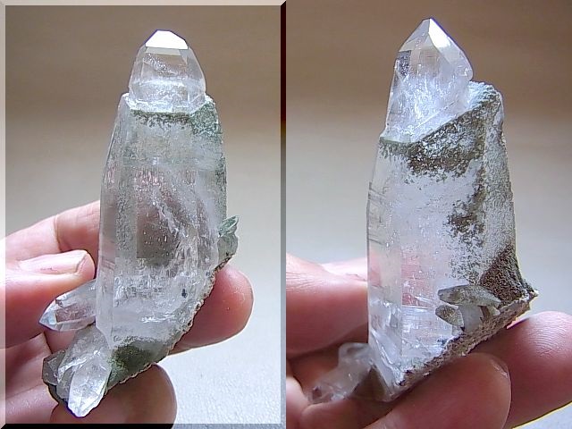 画像: ガネーシュヒマール・ラパ産水晶（成長干渉型「ブッダヘッド」）75.5g