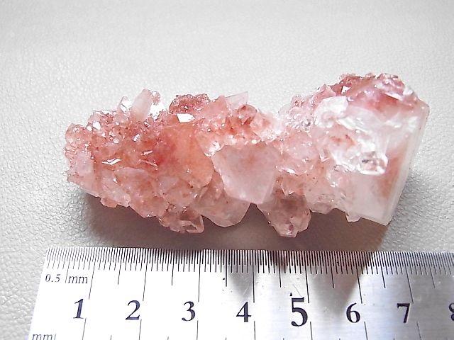 画像: ピンクアポフィライト&水晶原石53.1g