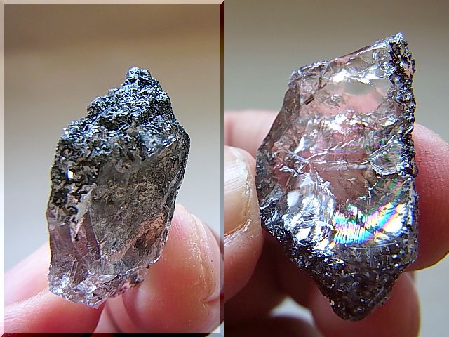 画像: ポーラー（北極）ウラル産クローライト付き水晶（ピースオブクリスタル）5.9g