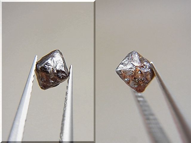 画像: ボツワナ産八面体（オクタヘドロン）天然ダイヤモンド原石 0.6カラット