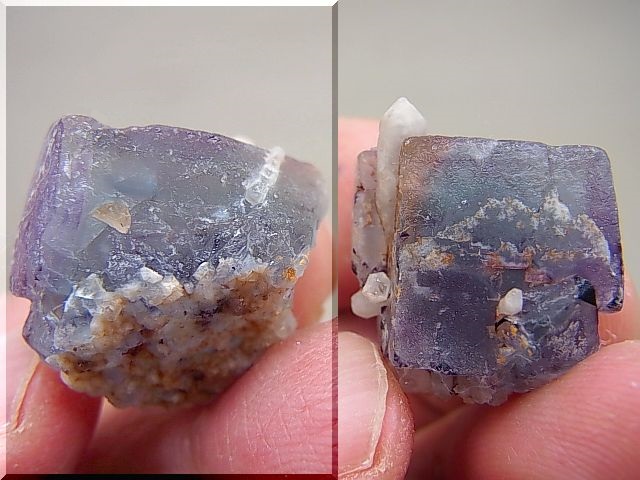ナミビア・エロンゴ産フローライト＆水晶原石   パーフェクト