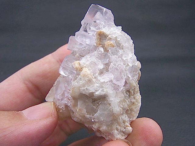 画像: スペイン・アストゥリアス産水晶＆カラーレスフローライト原石106.0g