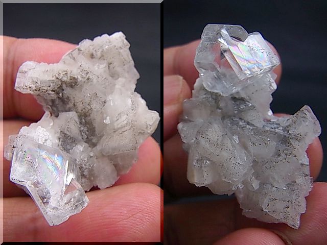 画像: スペイン産スーパークリア（レインボー入り）ドロマイト結晶原石14.0g