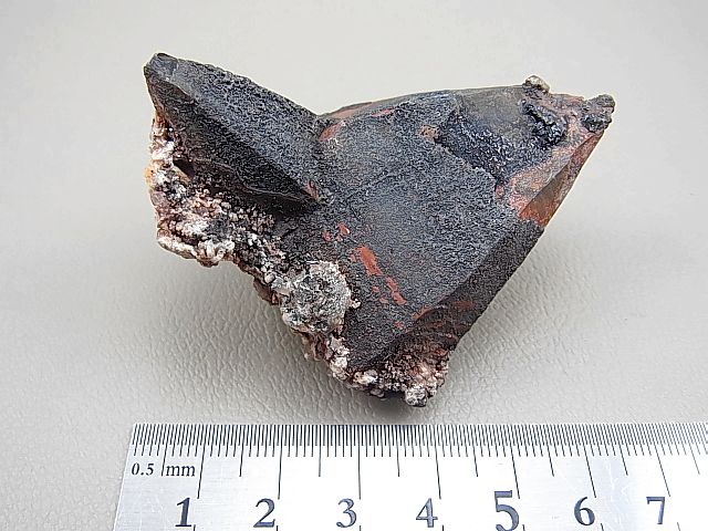 画像: タンザニア産レッド＆ブラック/ヘマタイト水晶ダブルポイント76.2g