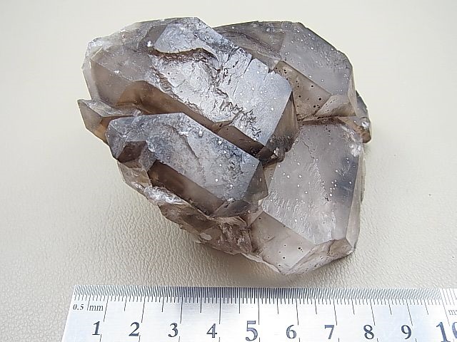 画像: タンザニア産ジャカレー水晶（スモーキー/マーカサイト入り）382.0g