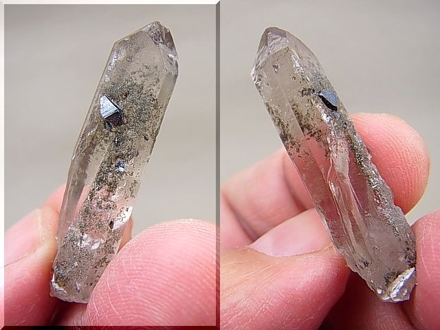 画像: ノルウェー産アナテース付き水晶原石6.4g