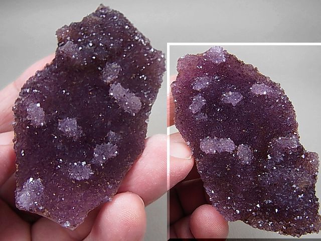 画像: トルコ・アラカム鉱山産ディープパープルカラーアメジスト（群晶＆ドゥルージ）57.3g